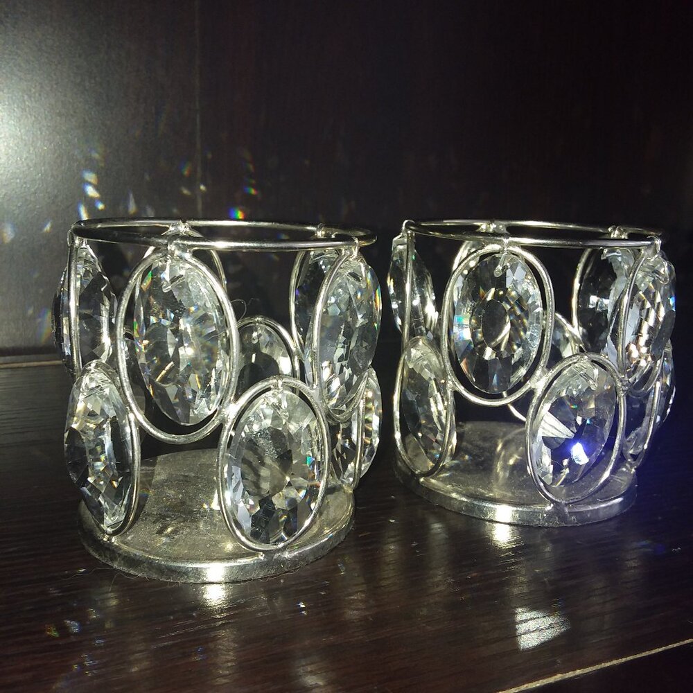 New Crystal Candle Holders (2pc)